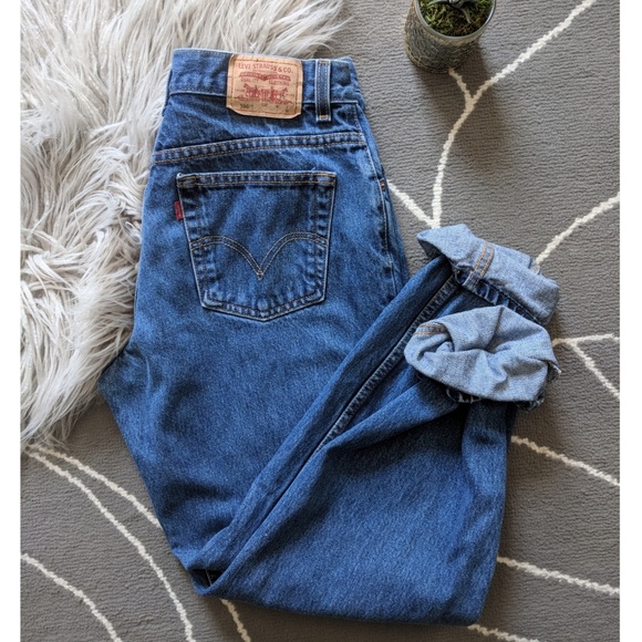 Levi's Denim - VTG Levi's 550 Mom Jeans High Rise Dark Wash 10